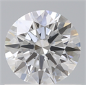Lab Created Diamond 0.72 Carats, Round with Ideal Cut, D Color, VVS2 Clarity and Certified by IGI