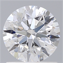 Lab Created Diamond 1.14 Carats, Round with Excellent Cut, D Color, VVS2 Clarity and Certified by IGI