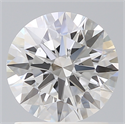Lab Created Diamond 1.34 Carats, Round with Ideal Cut, E Color, VS1 Clarity and Certified by IGI