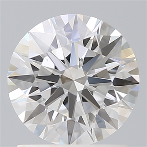 Picture of Lab Created Diamond 1.34 Carats, Round with Ideal Cut, E Color, VS1 Clarity and Certified by IGI
