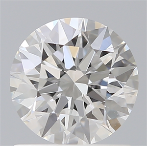 Picture of Lab Created Diamond 1.08 Carats, Round with Ideal Cut, E Color, VS1 Clarity and Certified by IGI
