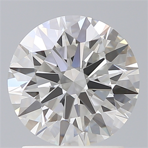 Picture of Lab Created Diamond 1.73 Carats, Round with Ideal Cut, F Color, VS1 Clarity and Certified by IGI