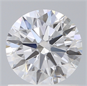Lab Created Diamond 1.08 Carats, Round with Excellent Cut, D Color, VS1 Clarity and Certified by IGI