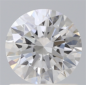 Picture of Lab Created Diamond 1.11 Carats, Round with Ideal Cut, D Color, VVS2 Clarity and Certified by IGI