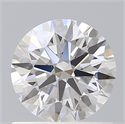 Lab Created Diamond 0.90 Carats, Round with Ideal Cut, D Color, VS1 Clarity and Certified by IGI
