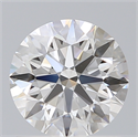 Lab Created Diamond 1.09 Carats, Round with Ideal Cut, D Color, VS2 Clarity and Certified by IGI