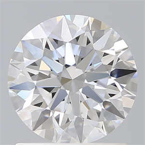 Picture of Lab Created Diamond 1.31 Carats, Round with Ideal Cut, D Color, VVS2 Clarity and Certified by IGI
