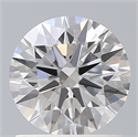 Lab Created Diamond 1.17 Carats, Round with Ideal Cut, D Color, VS1 Clarity and Certified by IGI