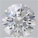Lab Created Diamond 1.23 Carats, Round with Ideal Cut, E Color, VS1 Clarity and Certified by IGI