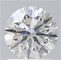 Lab Created Diamond 1.32 Carats, Round with Ideal Cut, D Color, VVS2 Clarity and Certified by IGI