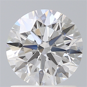 Picture of Lab Created Diamond 1.32 Carats, Round with Ideal Cut, D Color, VVS2 Clarity and Certified by IGI