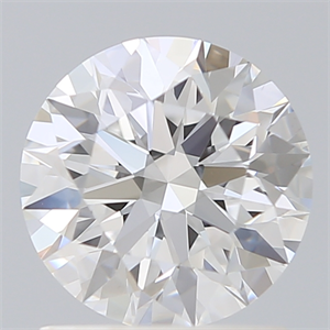 Picture of Lab Created Diamond 1.34 Carats, Round with Ideal Cut, D Color, VS1 Clarity and Certified by IGI