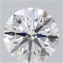 Lab Created Diamond 1.21 Carats, Round with Ideal Cut, D Color, VVS2 Clarity and Certified by IGI