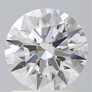 Picture of Lab Created Diamond 1.36 Carats, Round with Ideal Cut, D Color, VS1 Clarity and Certified by IGI