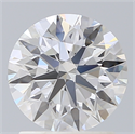Lab Created Diamond 1.61 Carats, Round with Ideal Cut, E Color, VVS2 Clarity and Certified by IGI
