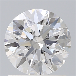 Picture of Lab Created Diamond 1.23 Carats, Round with Ideal Cut, E Color, VVS1 Clarity and Certified by IGI