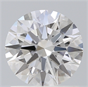 Lab Created Diamond 1.10 Carats, Round with Ideal Cut, D Color, VVS2 Clarity and Certified by IGI
