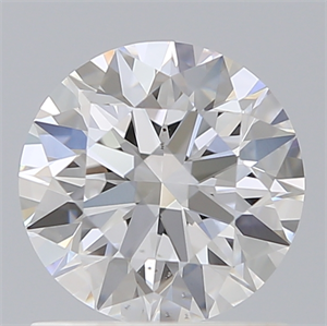 Picture of Lab Created Diamond 1.10 Carats, Round with Ideal Cut, D Color, VS2 Clarity and Certified by IGI