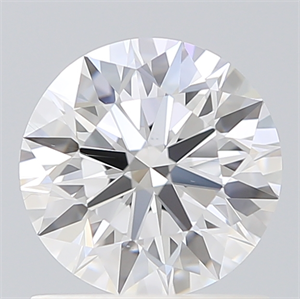 Picture of Lab Created Diamond 1.08 Carats, Round with Ideal Cut, D Color, VS2 Clarity and Certified by IGI