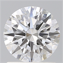 Lab Created Diamond 1.19 Carats, Round with Ideal Cut, D Color, VVS2 Clarity and Certified by IGI