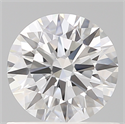 Lab Created Diamond 0.74 Carats, Round with Ideal Cut, D Color, VVS2 Clarity and Certified by IGI