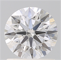 Lab Created Diamond 1.09 Carats, Round with Ideal Cut, D Color, VS1 Clarity and Certified by IGI