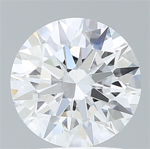 Picture of Lab Created Diamond 1.73 Carats, Round with Ideal Cut, E Color, VS1 Clarity and Certified by IGI