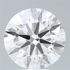 Picture of Lab Created Diamond 6.72 Carats, Round with Ideal Cut, G Color, VS1 Clarity and Certified by IGI