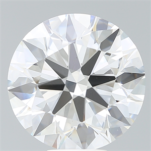 Picture of Lab Created Diamond 8.80 Carats, Round with Ideal Cut, G Color, VS1 Clarity and Certified by IGI