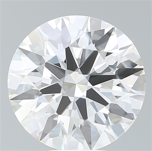 Picture of Lab Created Diamond 7.74 Carats, Round with Ideal Cut, F Color, VS1 Clarity and Certified by IGI