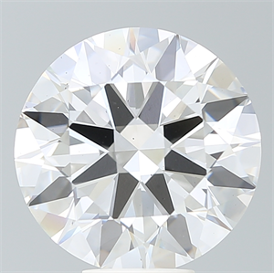 Picture of Lab Created Diamond 7.44 Carats, Round with Ideal Cut, F Color, VS2 Clarity and Certified by IGI
