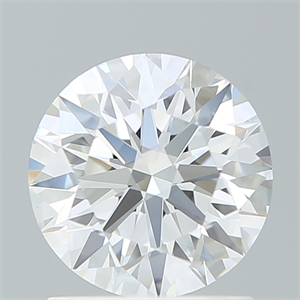 Picture of Lab Created Diamond 1.32 Carats, Round with Ideal Cut, D Color, VVS2 Clarity and Certified by IGI