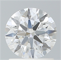 Lab Created Diamond 1.26 Carats, Round with Ideal Cut, E Color, VVS1 Clarity and Certified by IGI