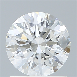 Picture of Lab Created Diamond 1.08 Carats, Round with Ideal Cut, E Color, VVS2 Clarity and Certified by IGI