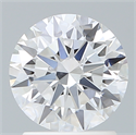 Lab Created Diamond 1.65 Carats, Round with Excellent Cut, D Color, VS1 Clarity and Certified by IGI