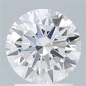 Picture of Lab Created Diamond 1.65 Carats, Round with Excellent Cut, D Color, VS1 Clarity and Certified by IGI