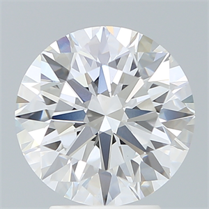 Picture of Lab Created Diamond 3.44 Carats, Round with Ideal Cut, E Color, VS1 Clarity and Certified by IGI