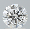 Lab Created Diamond 1.23 Carats, Round with Ideal Cut, D Color, VVS2 Clarity and Certified by IGI