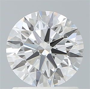 Picture of Lab Created Diamond 1.27 Carats, Round with Ideal Cut, D Color, VVS2 Clarity and Certified by IGI