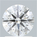 Lab Created Diamond 1.18 Carats, Round with Ideal Cut, D Color, VVS1 Clarity and Certified by IGI