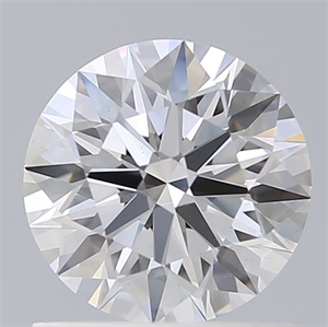 Picture of Lab Created Diamond 1.08 Carats, Round with Ideal Cut, D Color, VS2 Clarity and Certified by IGI