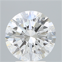 Lab Created Diamond 3.52 Carats, Round with Excellent Cut, E Color, VS1 Clarity and Certified by IGI