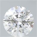 Lab Created Diamond 2.59 Carats, Round with Excellent Cut, E Color, VS2 Clarity and Certified by IGI