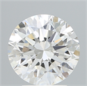 Lab Created Diamond 3.25 Carats, Round with Excellent Cut, E Color, VVS2 Clarity and Certified by IGI