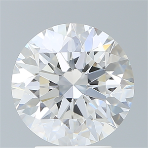 Picture of Lab Created Diamond 3.36 Carats, Round with Excellent Cut, E Color, VVS1 Clarity and Certified by IGI