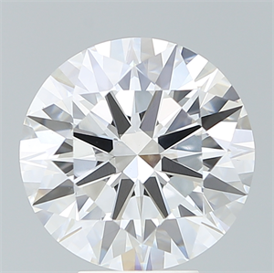 Picture of Lab Created Diamond 5.47 Carats, Round with Ideal Cut, F Color, VS1 Clarity and Certified by IGI