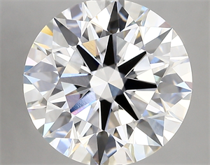 Picture of Lab Created Diamond 4.18 Carats, Round with ideal Cut, D Color, vvs2 Clarity and Certified by IGI
