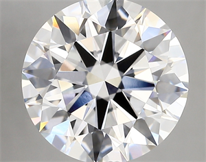 Picture of Lab Created Diamond 4.14 Carats, Round with ideal Cut, D Color, vvs2 Clarity and Certified by IGI