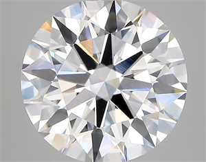 Picture of Lab Created Diamond 4.13 Carats, Round with ideal Cut, D Color, vs1 Clarity and Certified by IGI