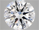 Lab Created Diamond 4.06 Carats, Round with excellent Cut, D Color, vvs2 Clarity and Certified by IGI